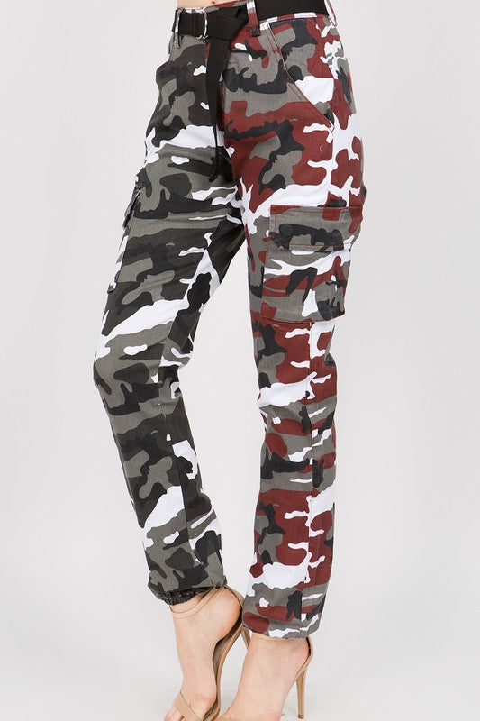 DONT CALL ME HIGH RISE CAMO JOGGERS